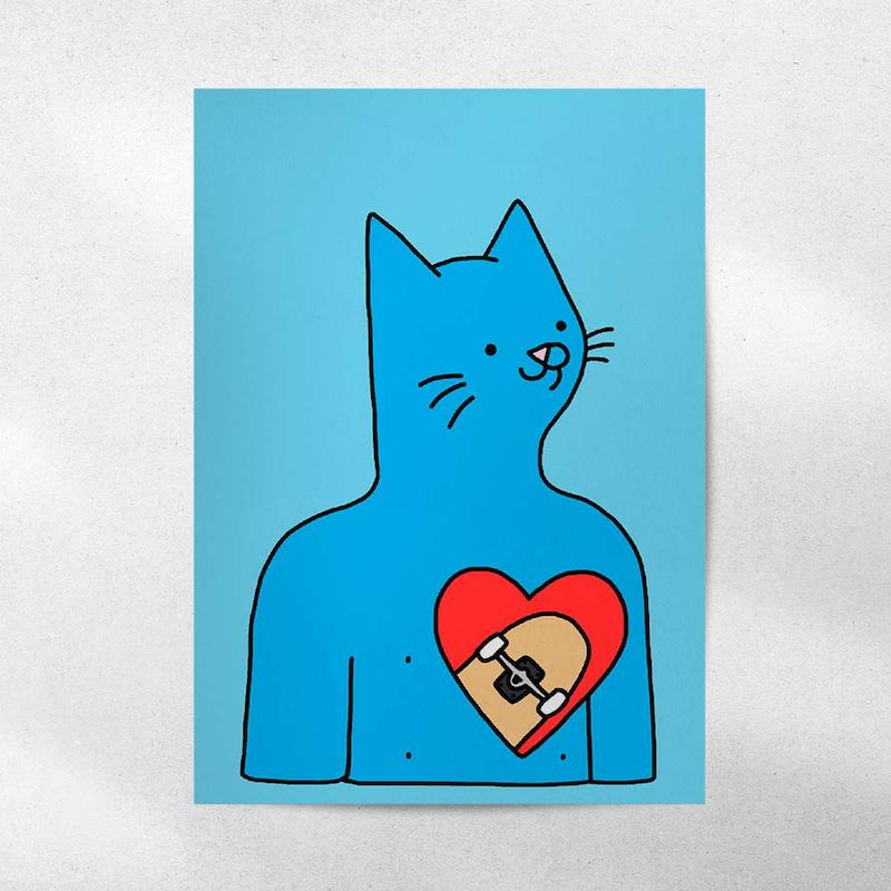 پوستر Cat Skater