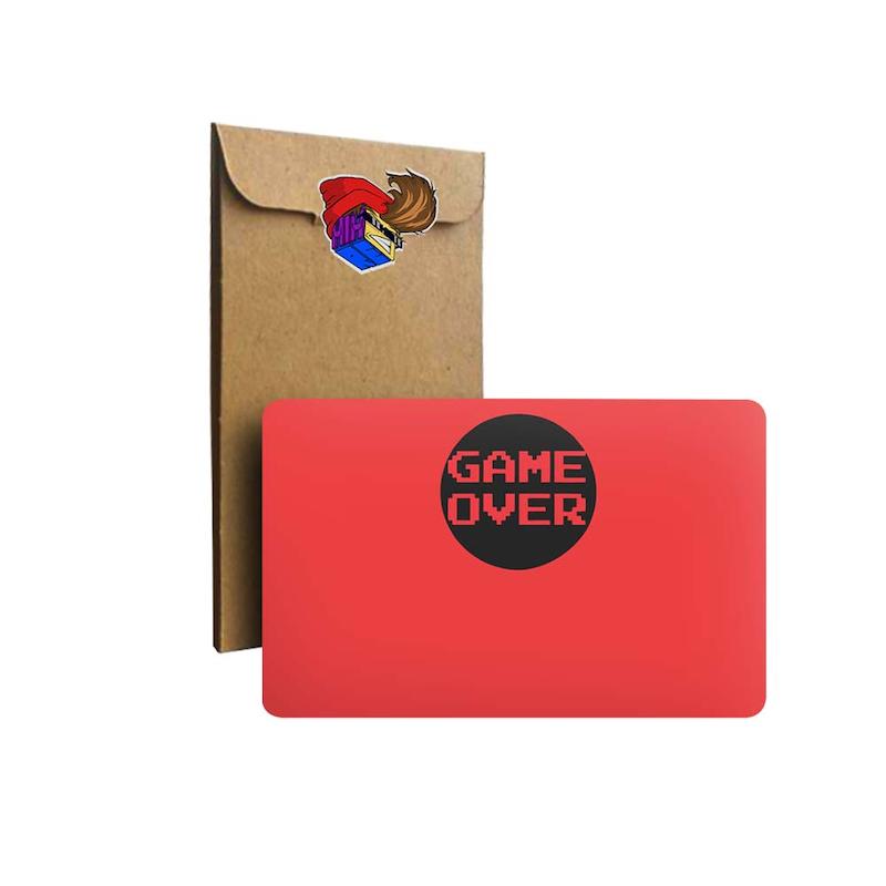 استیکر کارت Game Over
