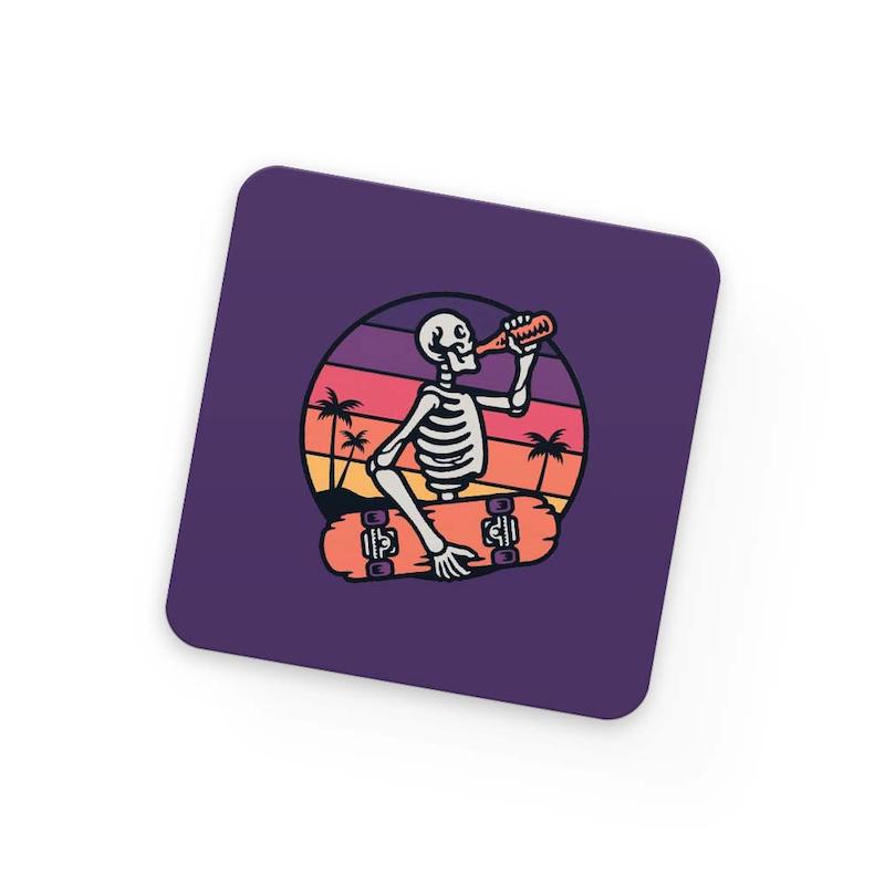 زیر لیوانی Skater Skeleton