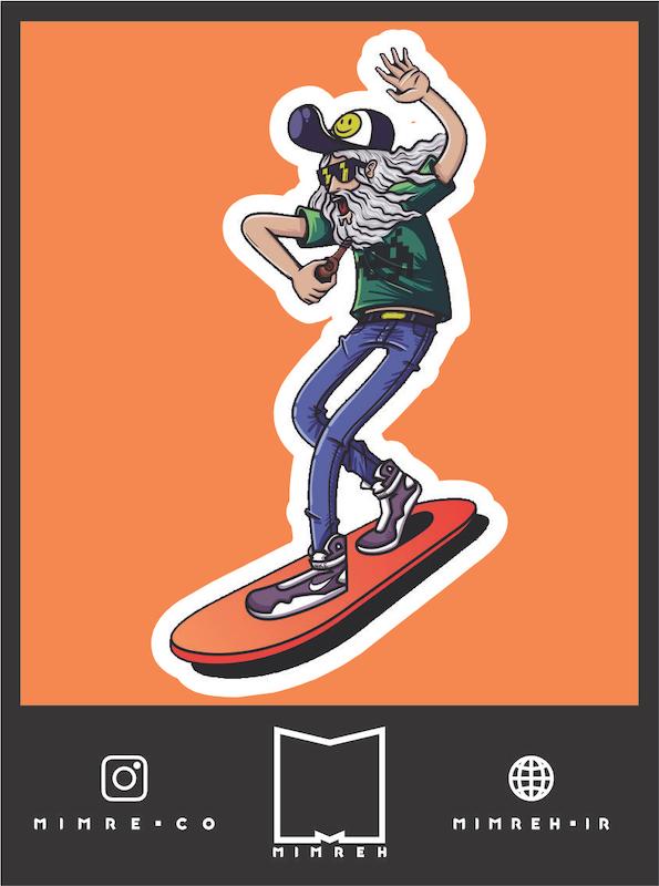 استیکر Skate