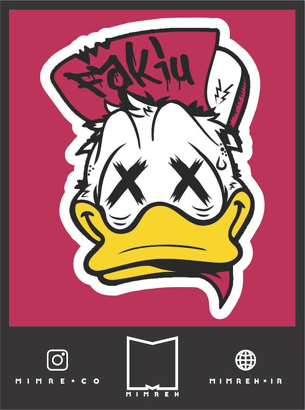 استیکر donald duck