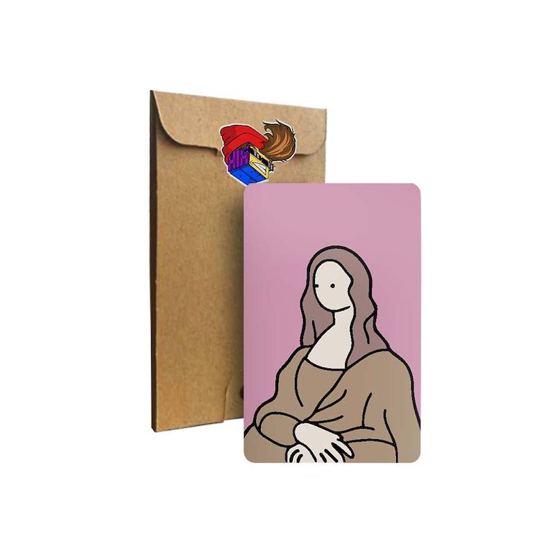 استیکر کارت mona lisa