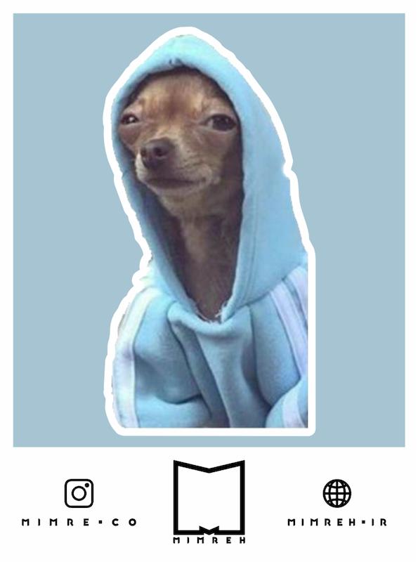 استیکر Dog Meme