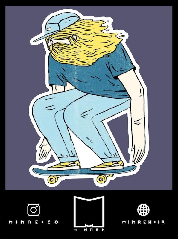 استیکر skate
