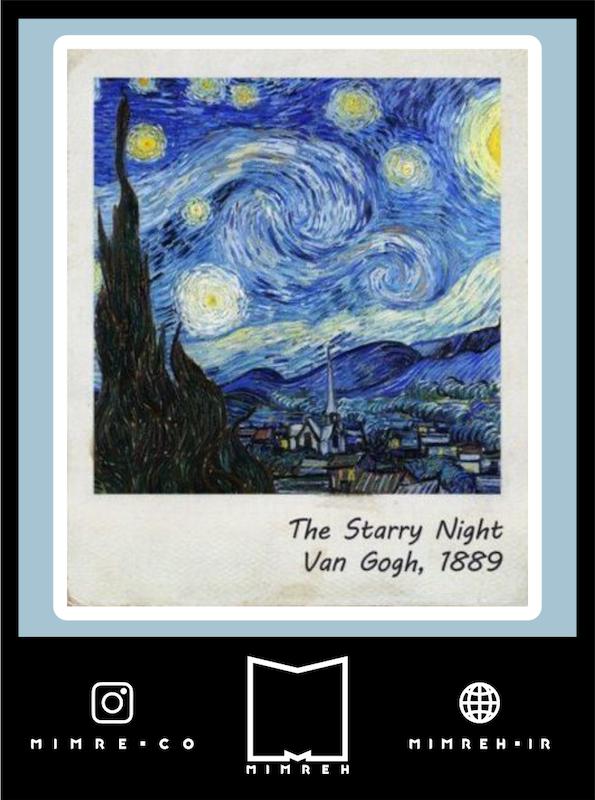 استیکر van gogh starry night