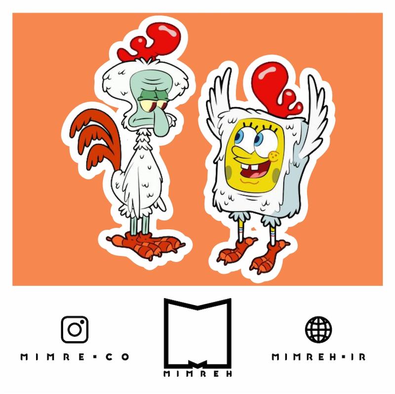 استیکر sponge bob