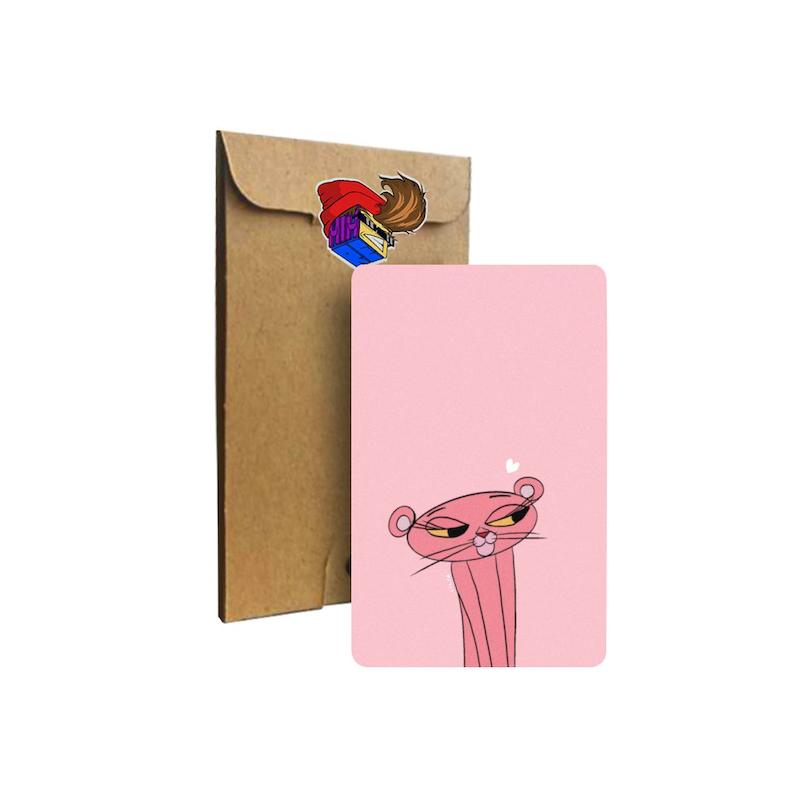 استیکر کارت pink panther's girlfriend
