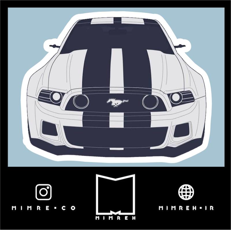 استیکر mustang