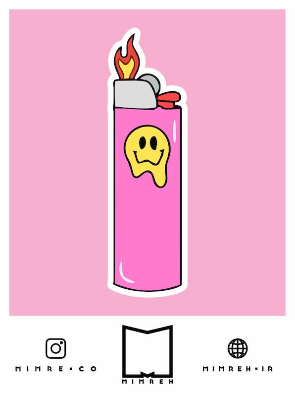 استیکر Happy Lighter