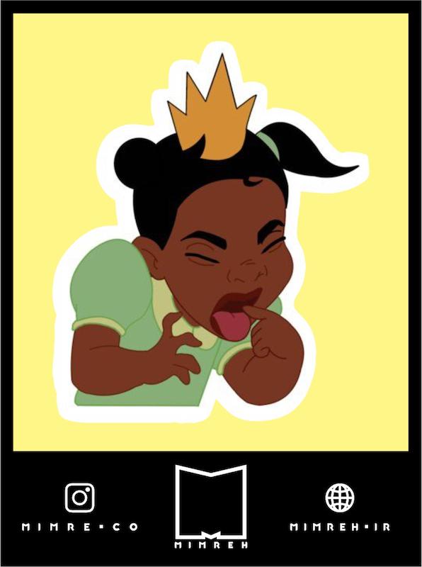 استیکر   Princess Tiana