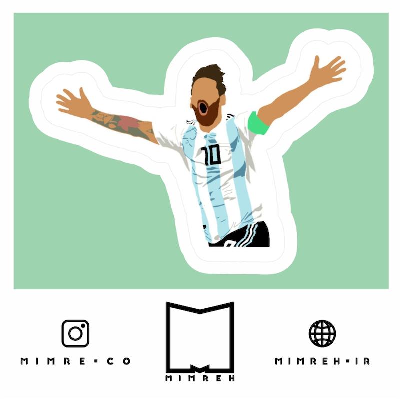 استیکر Messi