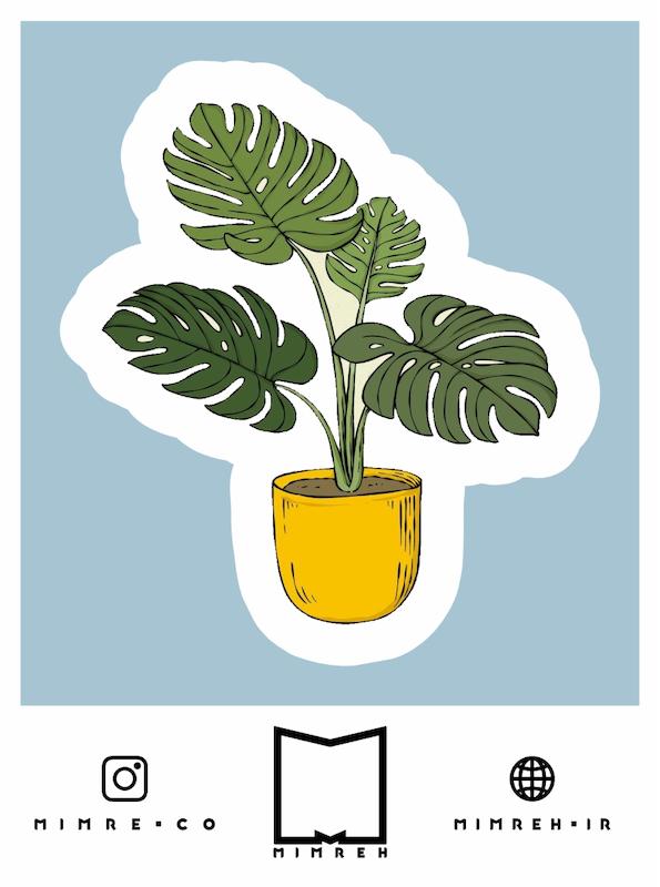 استیکر   Plant