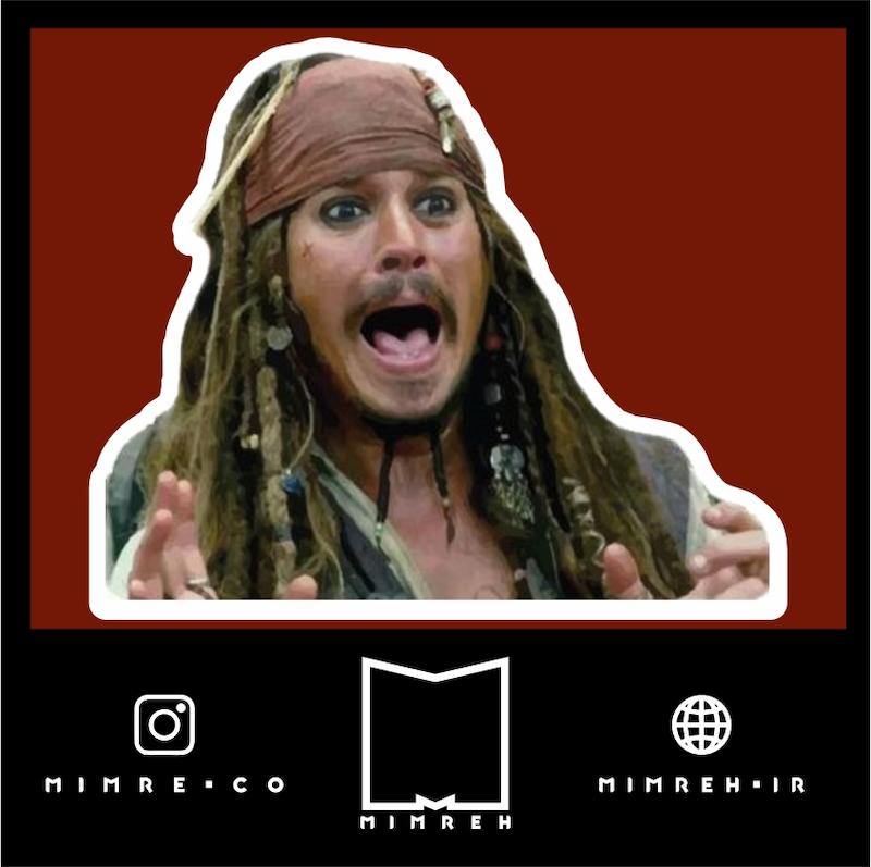 استیکر jack sparrow