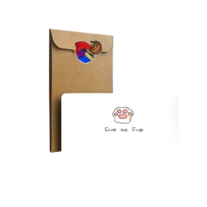 استیکر کارت Cat paw