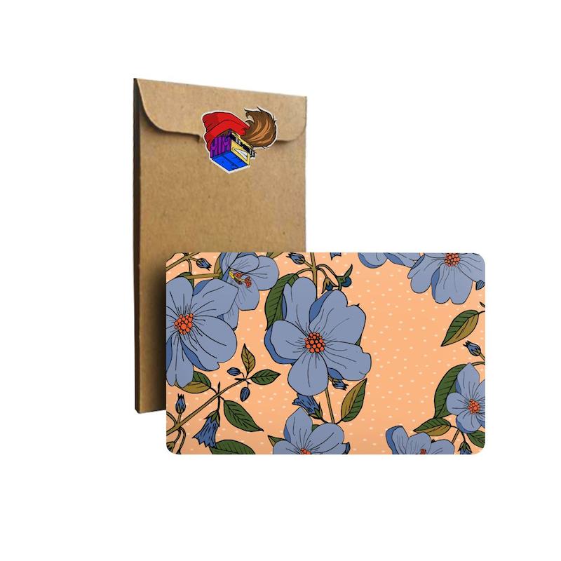 استیکر کارت Flower