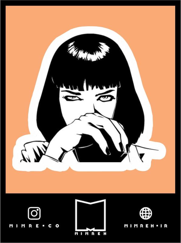 استیکر Pulp fiction