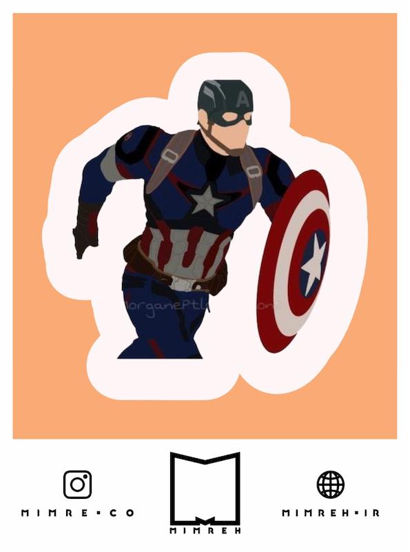 استیکر Capitan america