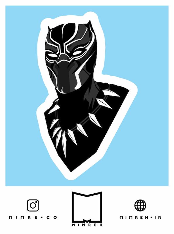 استیکر Black panther