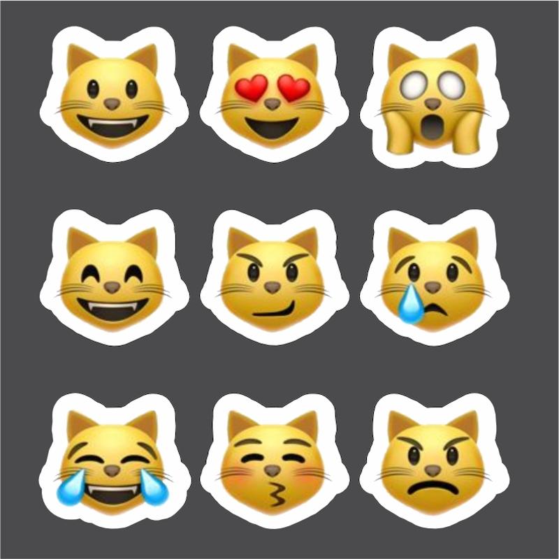 پک استیکر ایموجی Cat