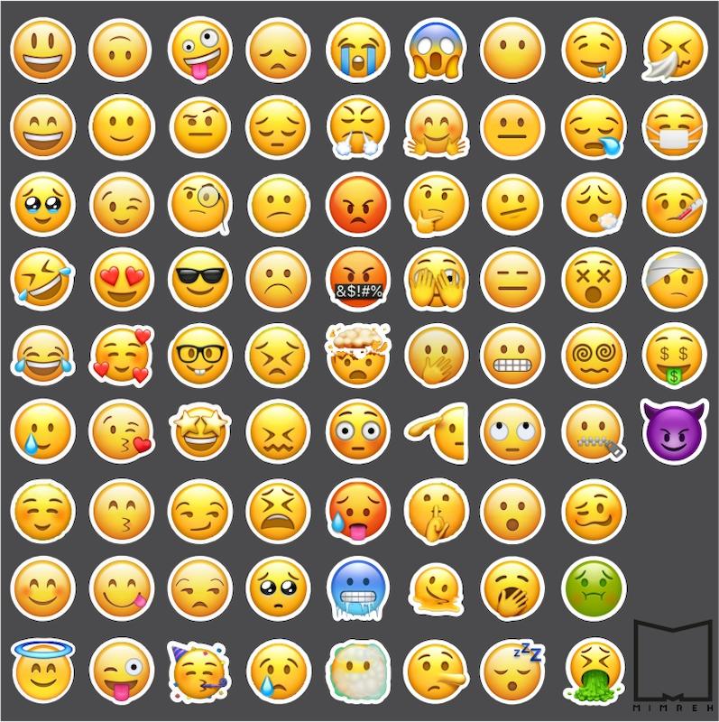 پک استیکر ایموجی Smileys