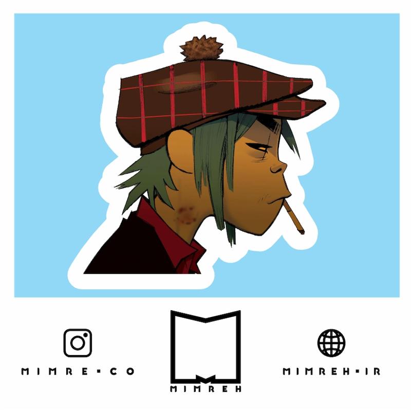 استیکر بند Gorillaz