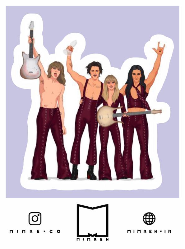 استیکر بند Maneskin