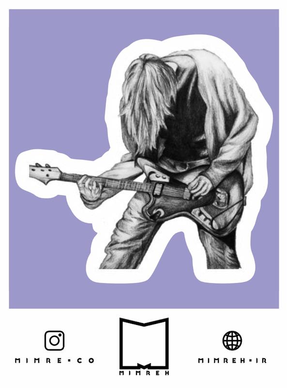 استیکر Kurt Cobain