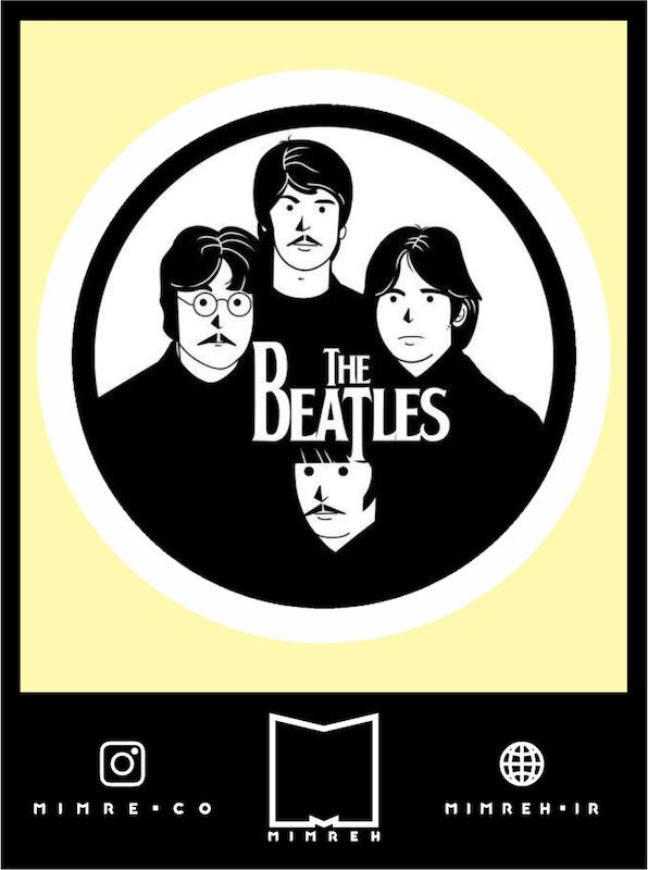 استیکر بند The Beatles