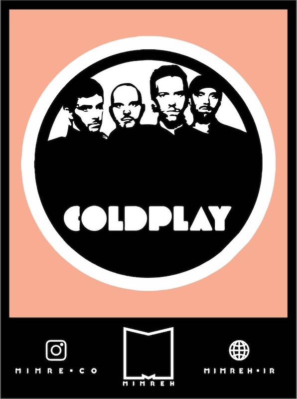 استیکر بند Coldplay
