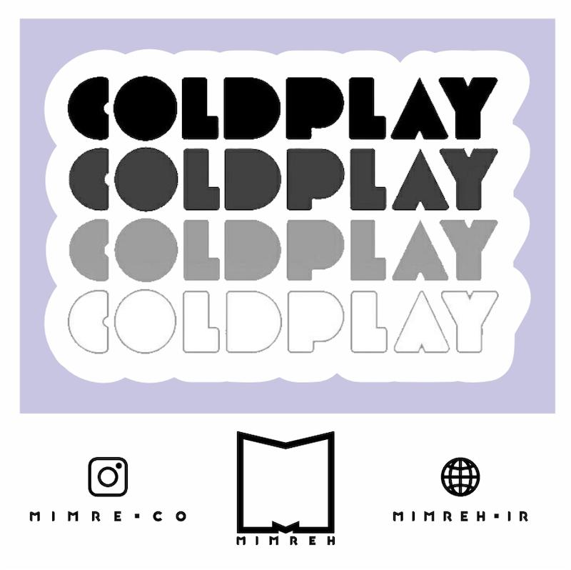استیکر بند Coldplay