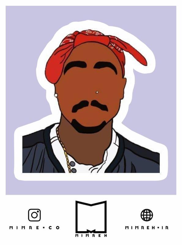 استیکر Tupac