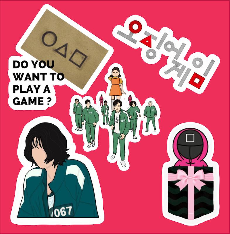 پک استیکر Squid Game 16