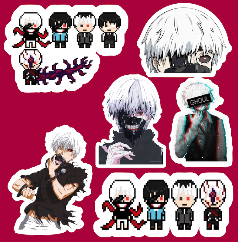 پک استیکر 3 Anime - Tokyo Ghoul