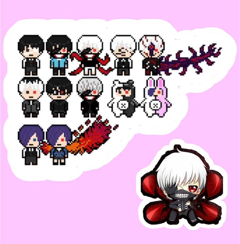 پک استیکر 2 Anime - Tokyo Ghoul
