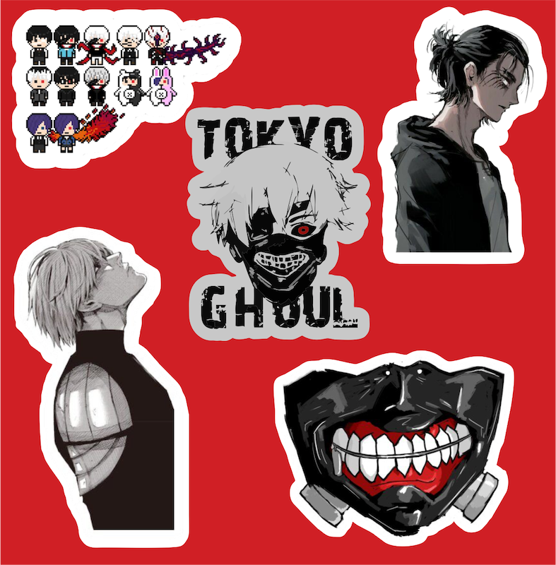 پک استیکر 1 Anime - Tokyo Ghoul