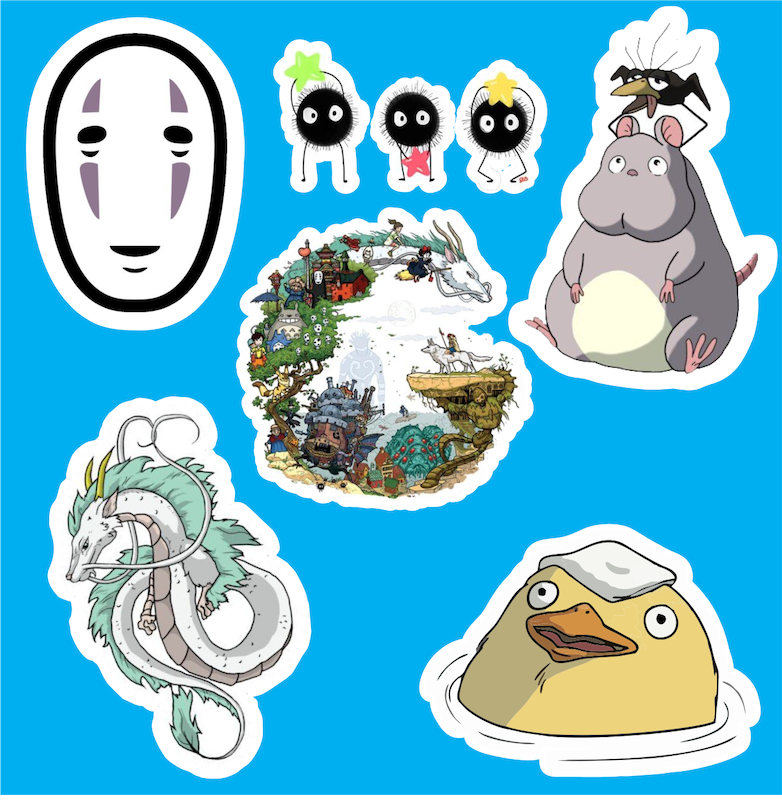 پک استیکر 4 Anime - Spirited Away - No Face