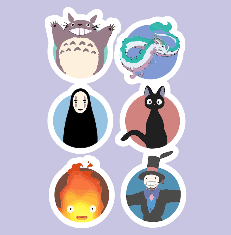 پک استیکر 3 Anime - Spirited Away - No Face