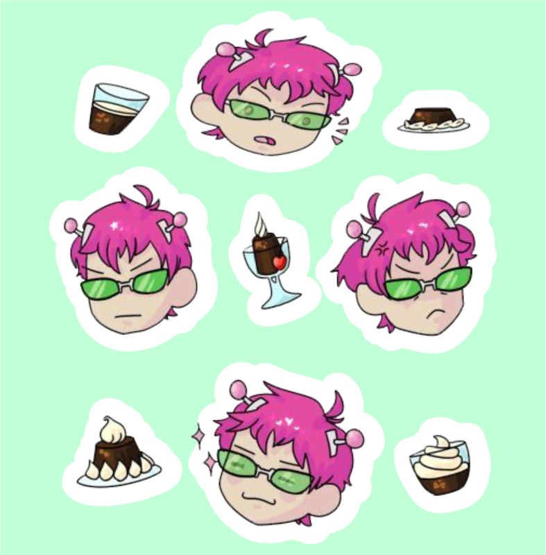 پک استیکر 2 Anime - Saiki K