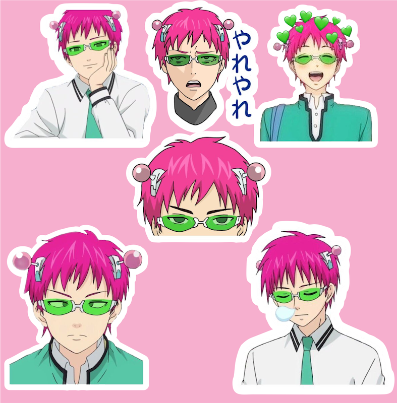 پک استیکر 1 Anime - Saiki K