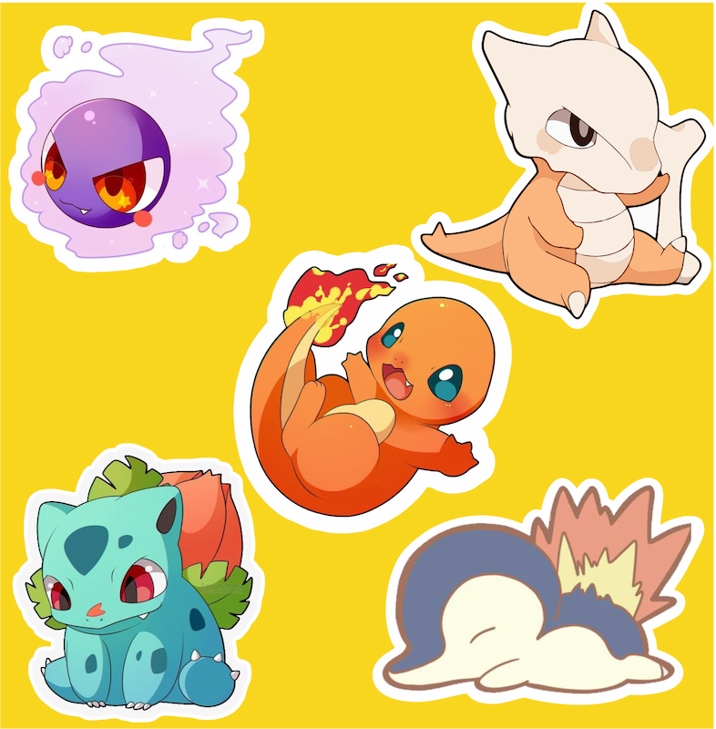 پک استیکر 1 Anime - pokemon