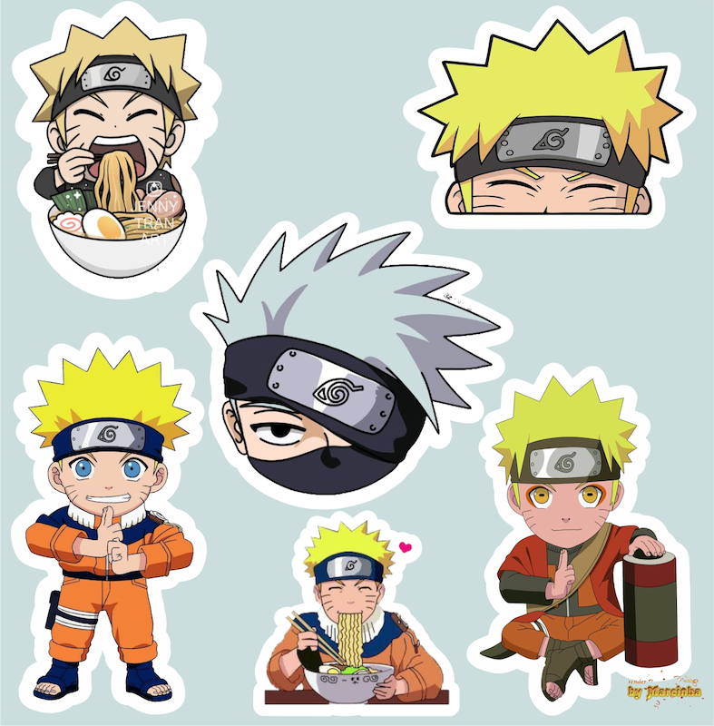 پک استیکر Anime - Naruto 3