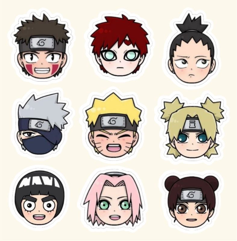 پک استیکر Anime - Naruto 1