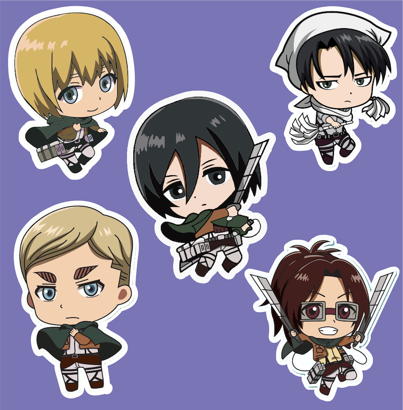 پک استیکر 3 Anime - Attack On Titan