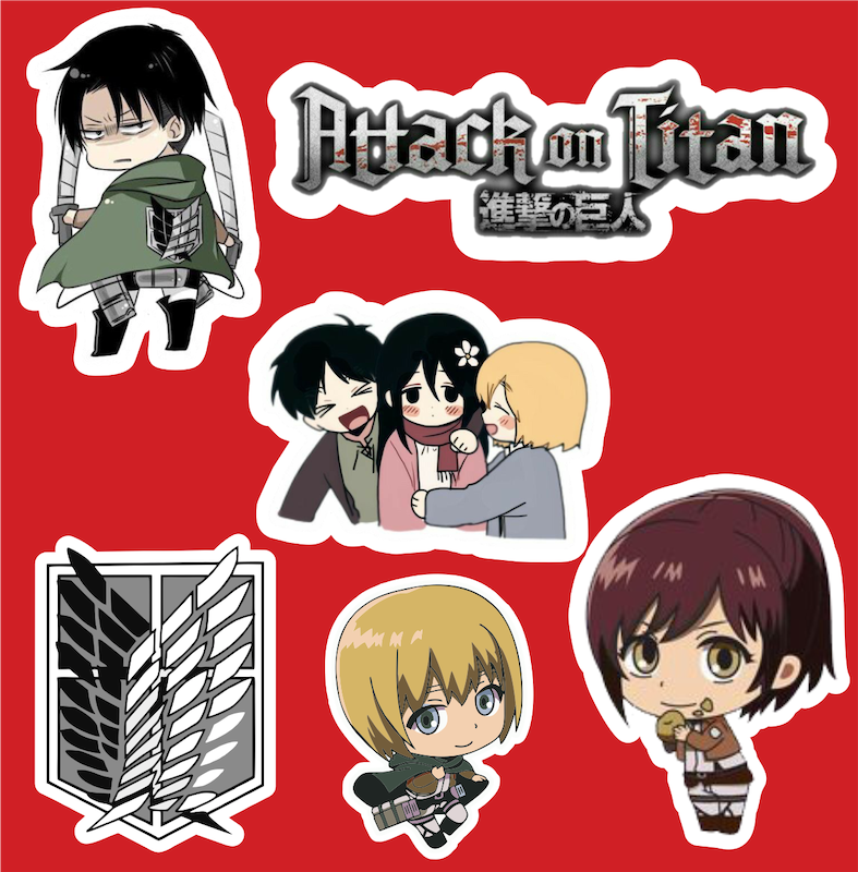 پک استیکر 2 Anime - Attack On Titan
