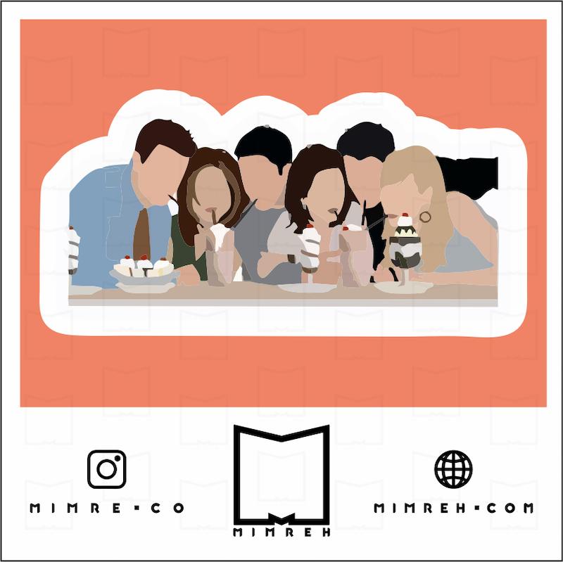 استیکر friends5-3
