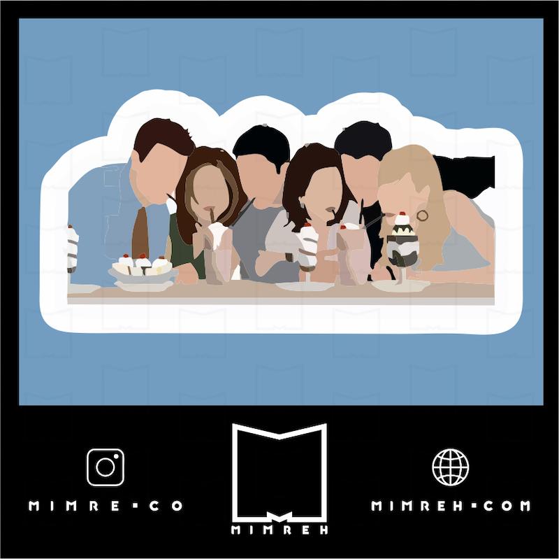 استیکر friends4-7