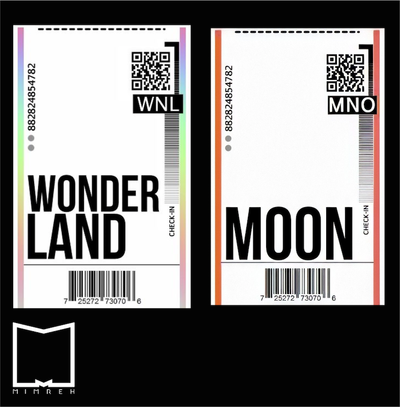 پک استیکر tickets &amp; barcods7