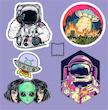 پک استیکر space8