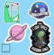 پک استیکر space1