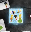 پک استیکر simpsons10